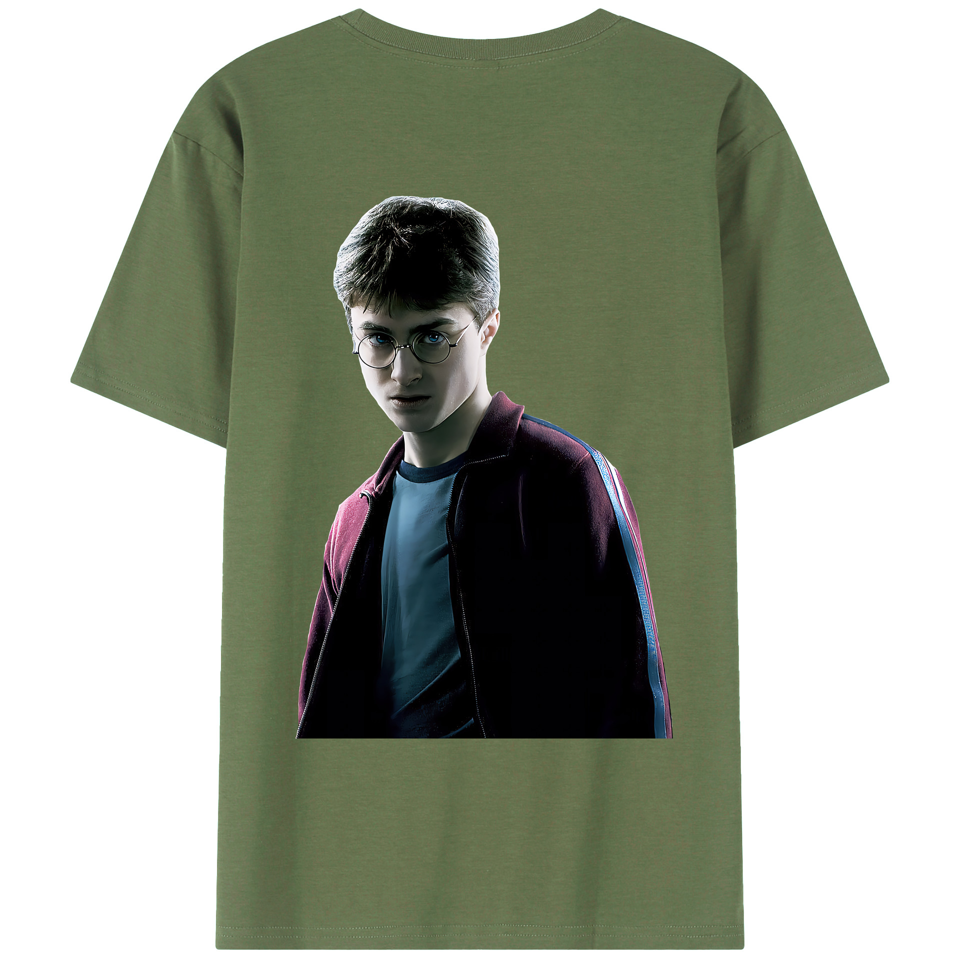 （画像用） Harry Potter ハリー・ポッターシリーズ 綿100％ メンズ半袖Tシャツ（バックプリント） 通気性